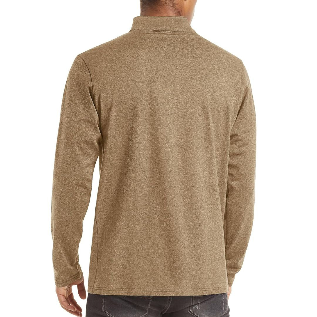 Men's Quarter Zip Thermal Fleece Lined Pullover Sweatshirt