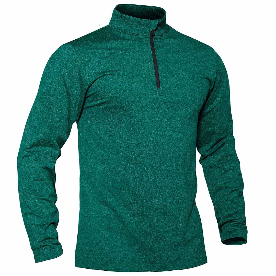 Men's Quarter Zip Thermal Fleece Lined Pullover Sweatshirt