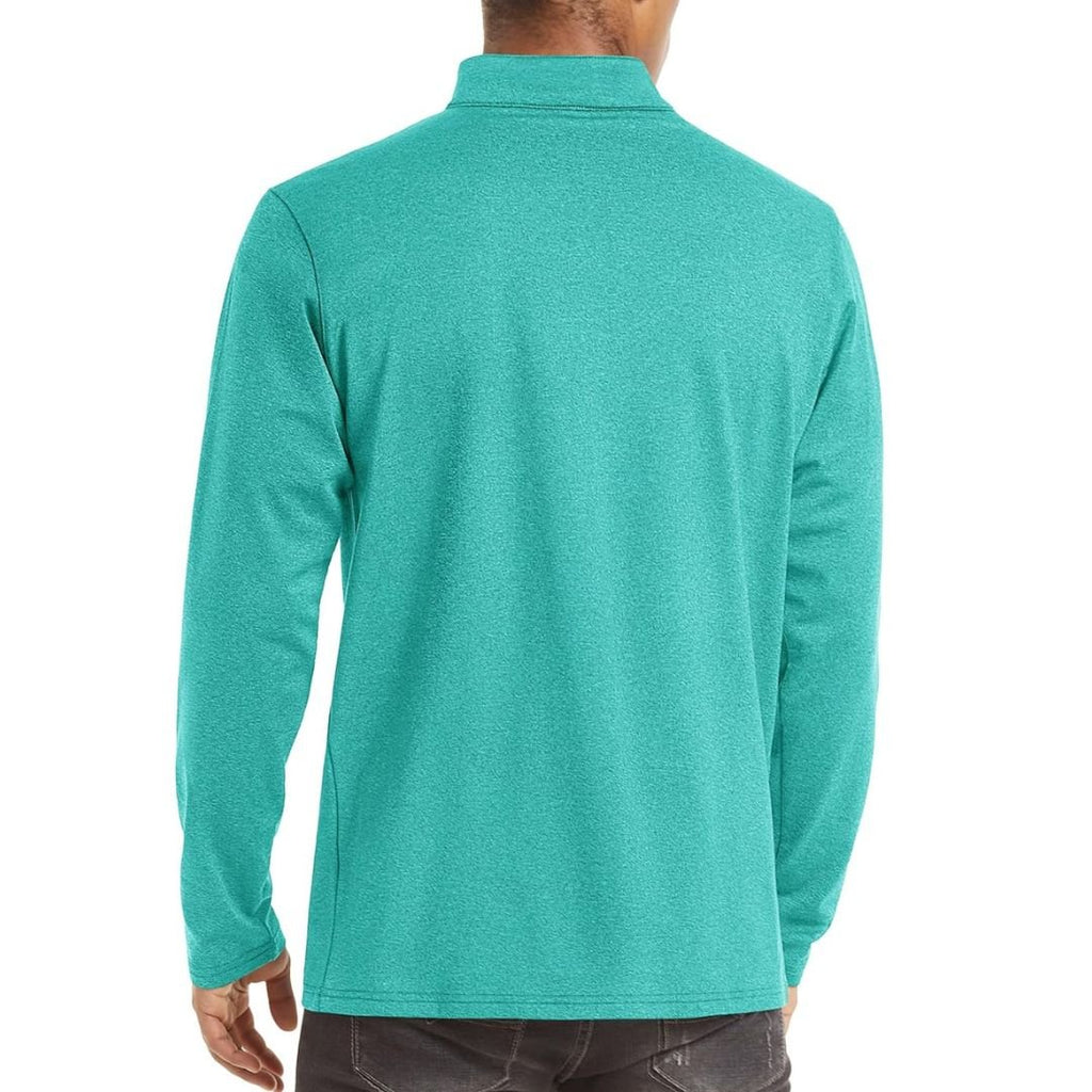 Men's Quarter Zip Thermal Fleece Lined Pullover Sweatshirt