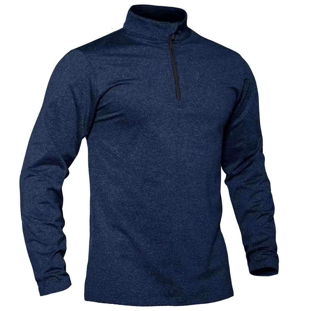 Men's Quarter Zip Thermal Fleece Lined Pullover Sweatshirt