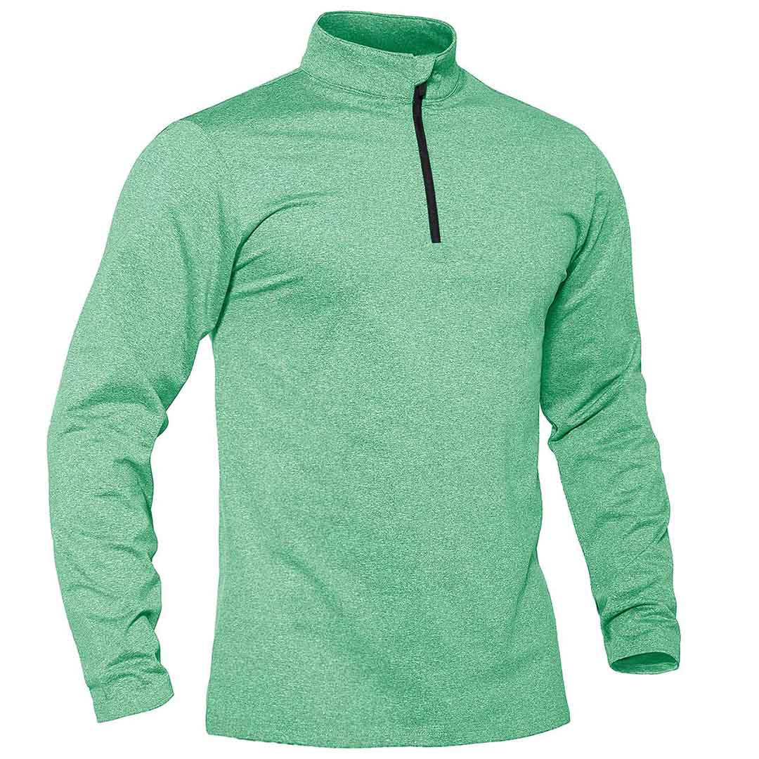 Men's Quarter Zip Thermal Fleece Lined Pullover Sweatshirt
