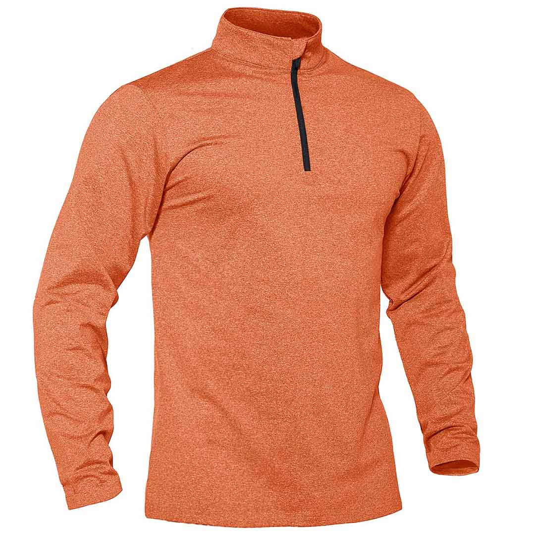 Men's Quarter Zip Thermal Fleece Lined Pullover Sweatshirt