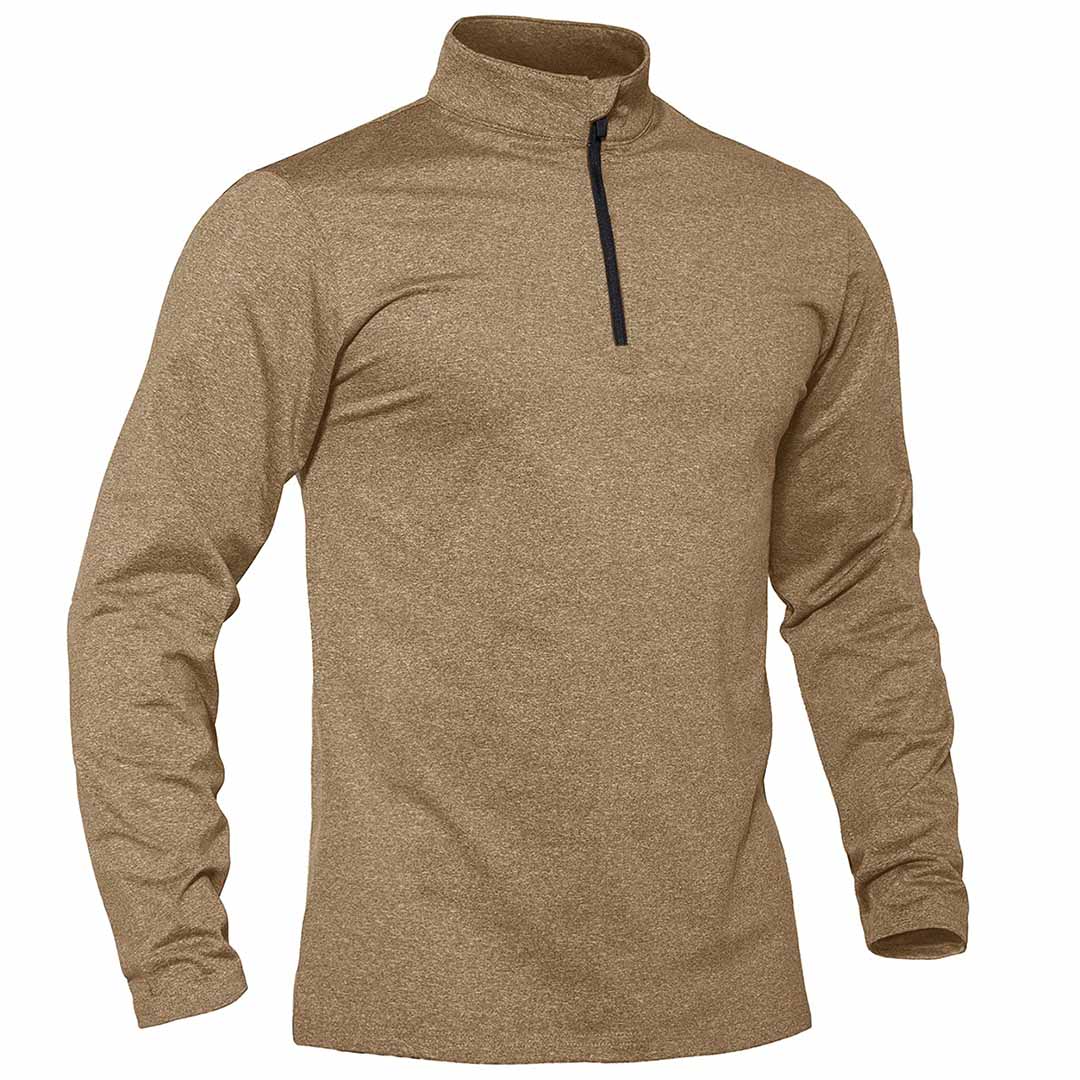 Men's Quarter Zip Thermal Fleece Lined Pullover Sweatshirt