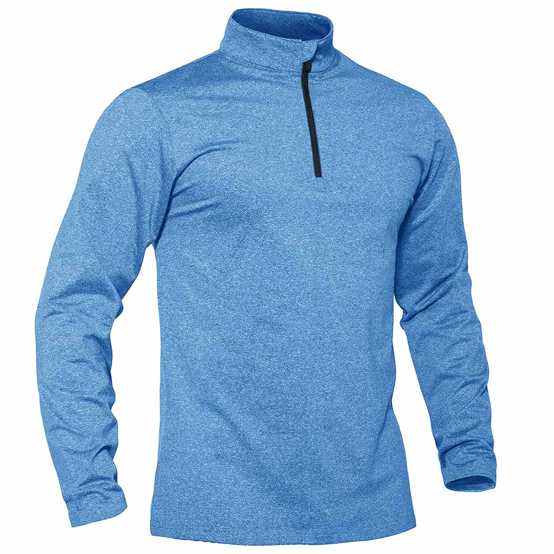 Men's Quarter Zip Thermal Fleece Lined Pullover Sweatshirt