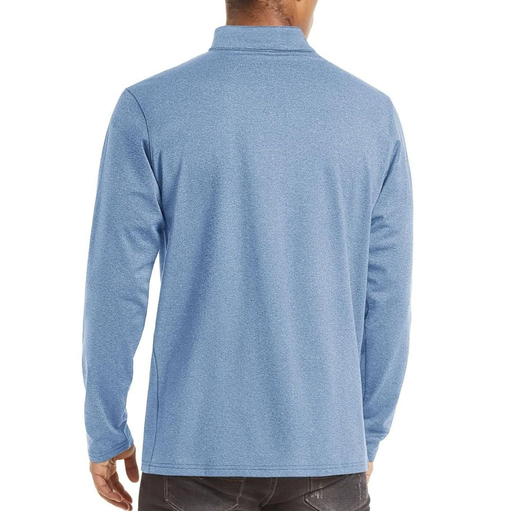 Men's Quarter Zip Thermal Fleece Lined Pullover Sweatshirt