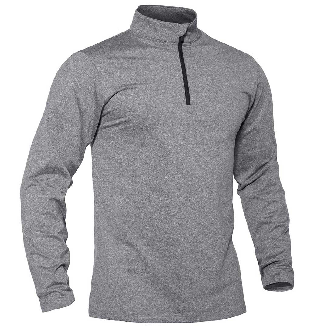 Men's Quarter Zip Thermal Fleece Lined Pullover Sweatshirt