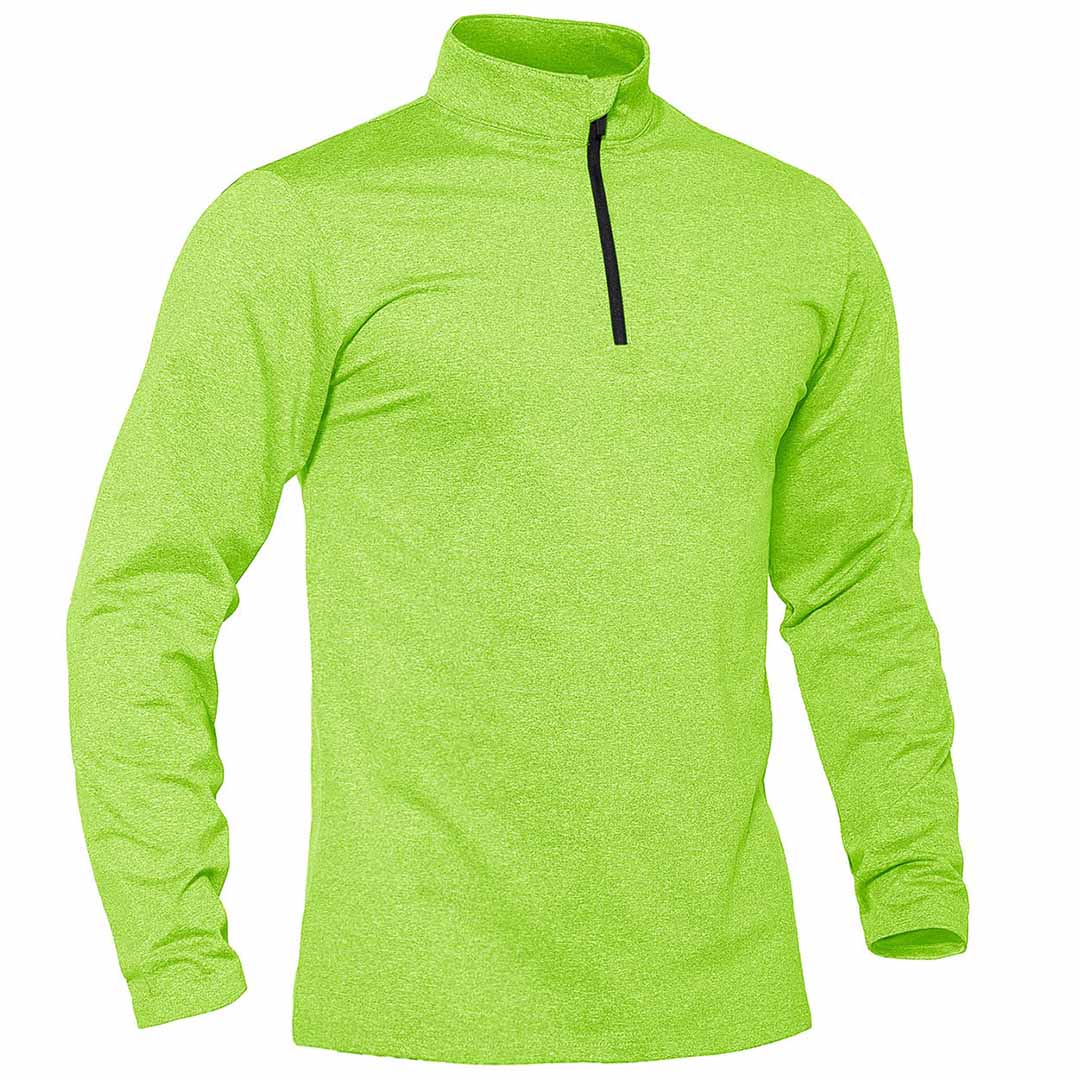 Men's Quarter Zip Thermal Fleece Lined Pullover Sweatshirt