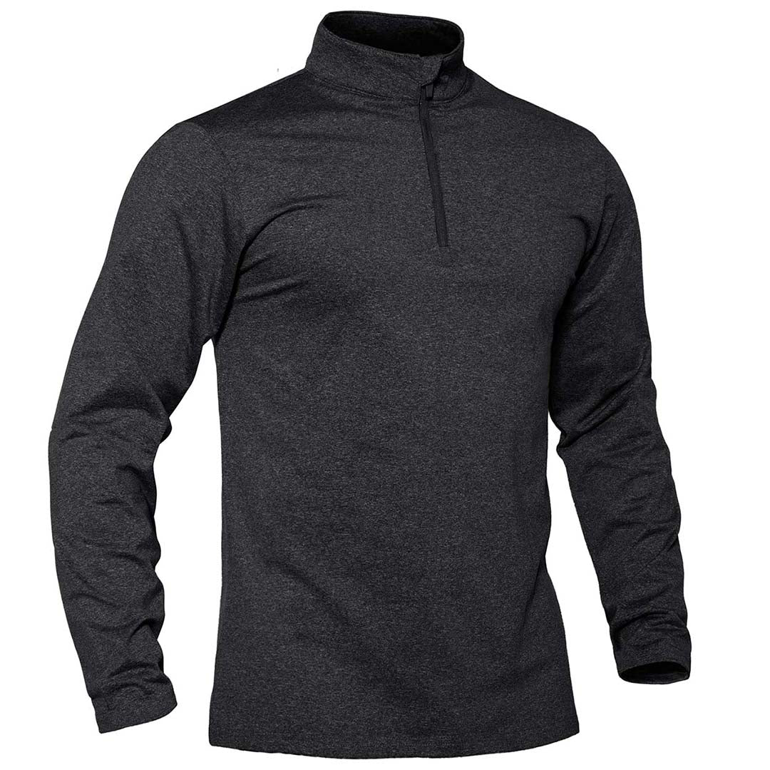 Men's Quarter Zip Thermal Fleece Lined Pullover Sweatshirt