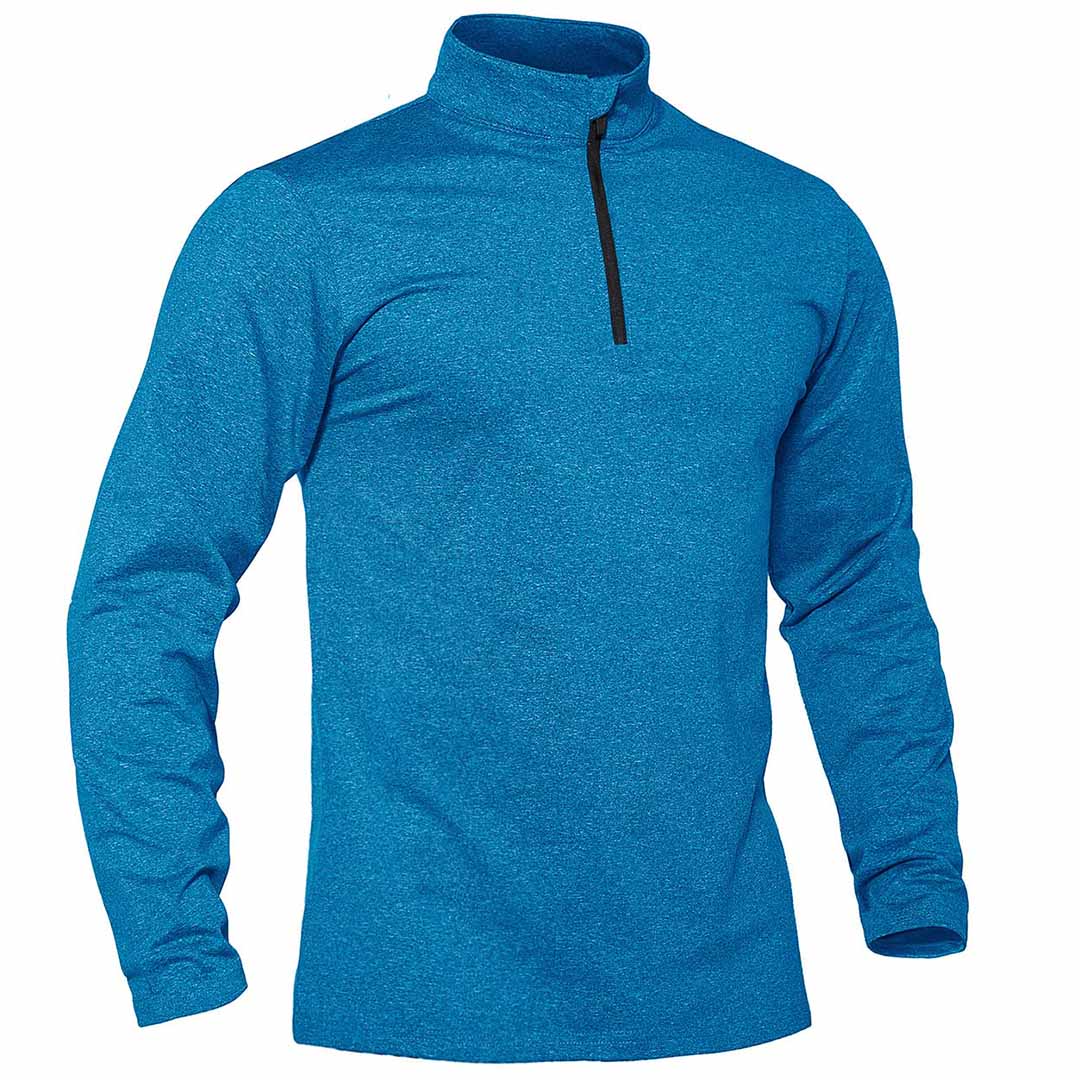 Men's Quarter Zip Thermal Fleece Lined Pullover Sweatshirt
