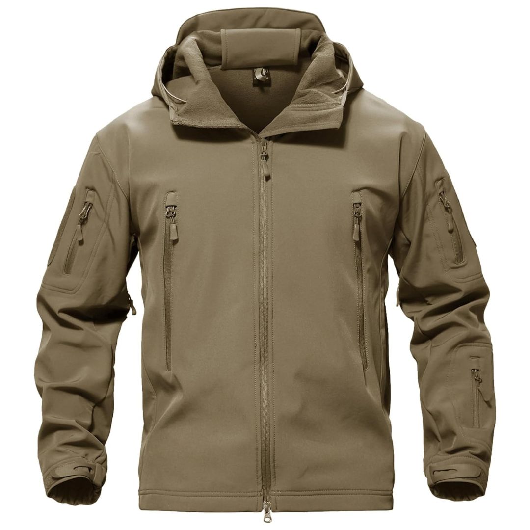 Men's Military Fleece Waterproof Tactical Softshell Jacket