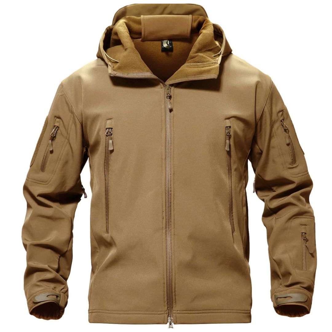 Men's Military Fleece Waterproof Tactical Softshell Jacket