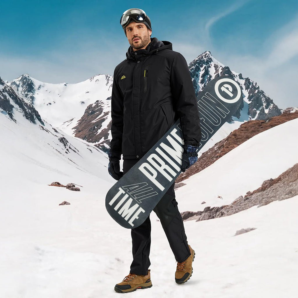 Men's Heavyweight Fleece Lined Waterproof Winter Parka Jacket
