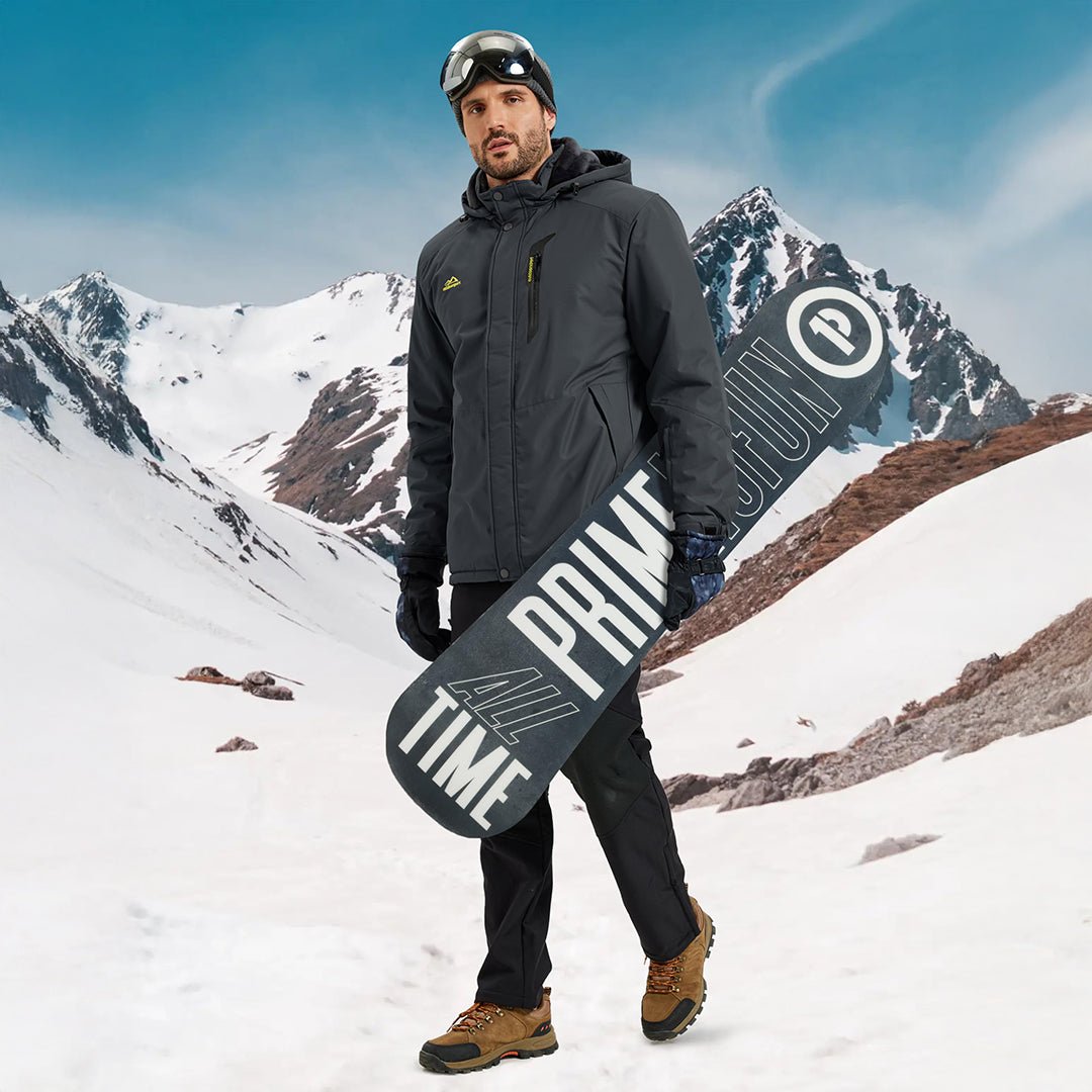 Men's Heavyweight Fleece Lined Waterproof Winter Parka Jacket