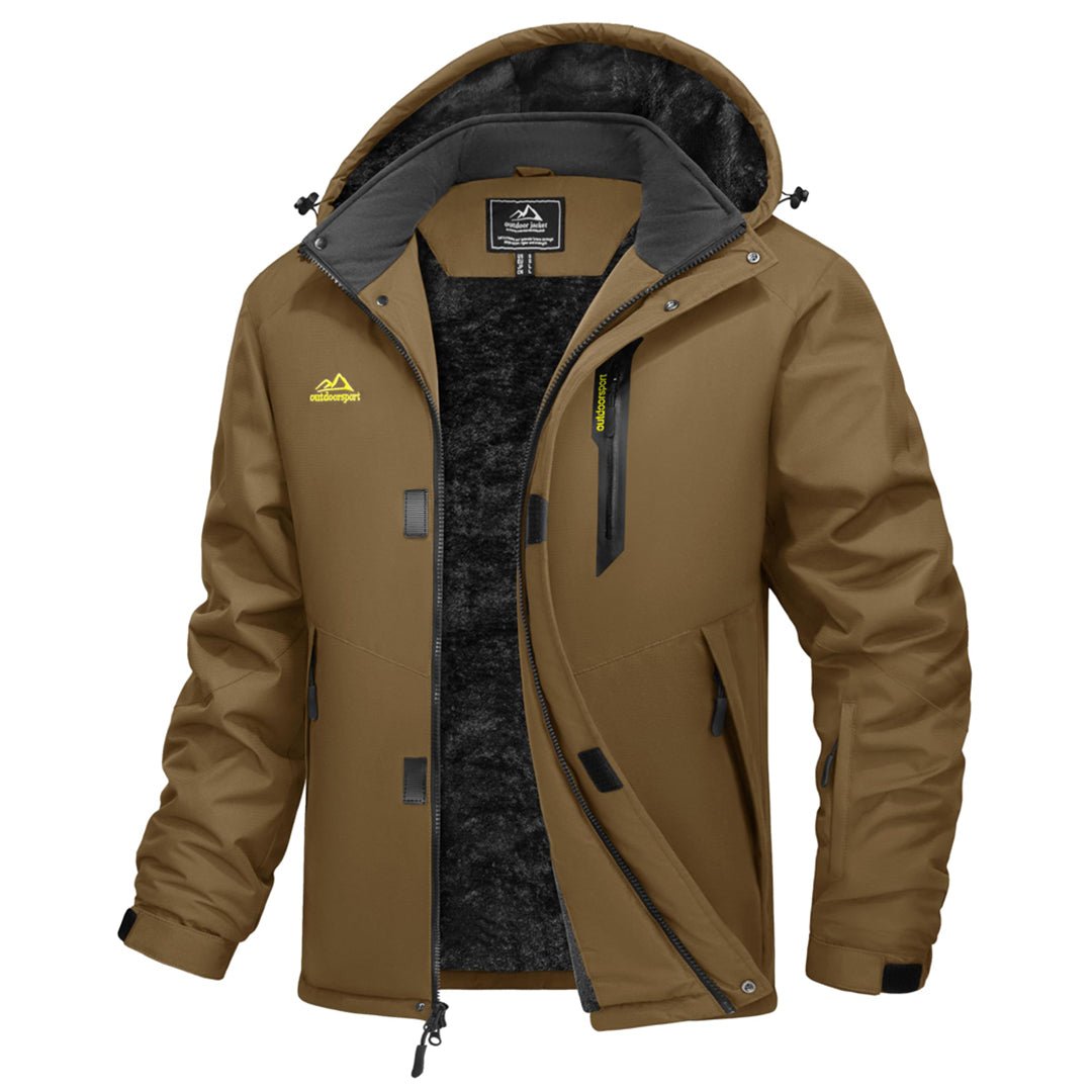 Men's Heavyweight Fleece Lined Waterproof Winter Parka Jacket