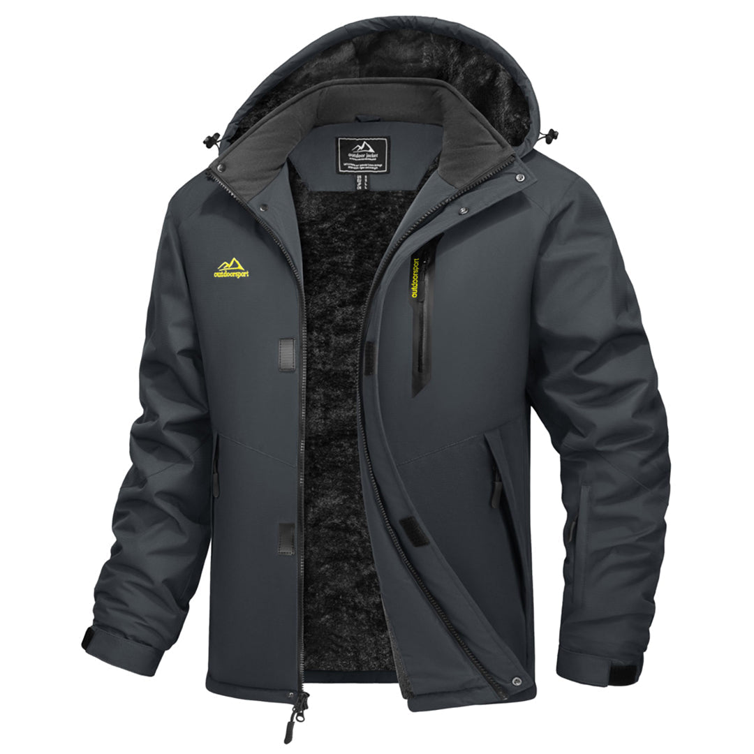 Men's Heavyweight Fleece Lined Waterproof Winter Parka Jacket