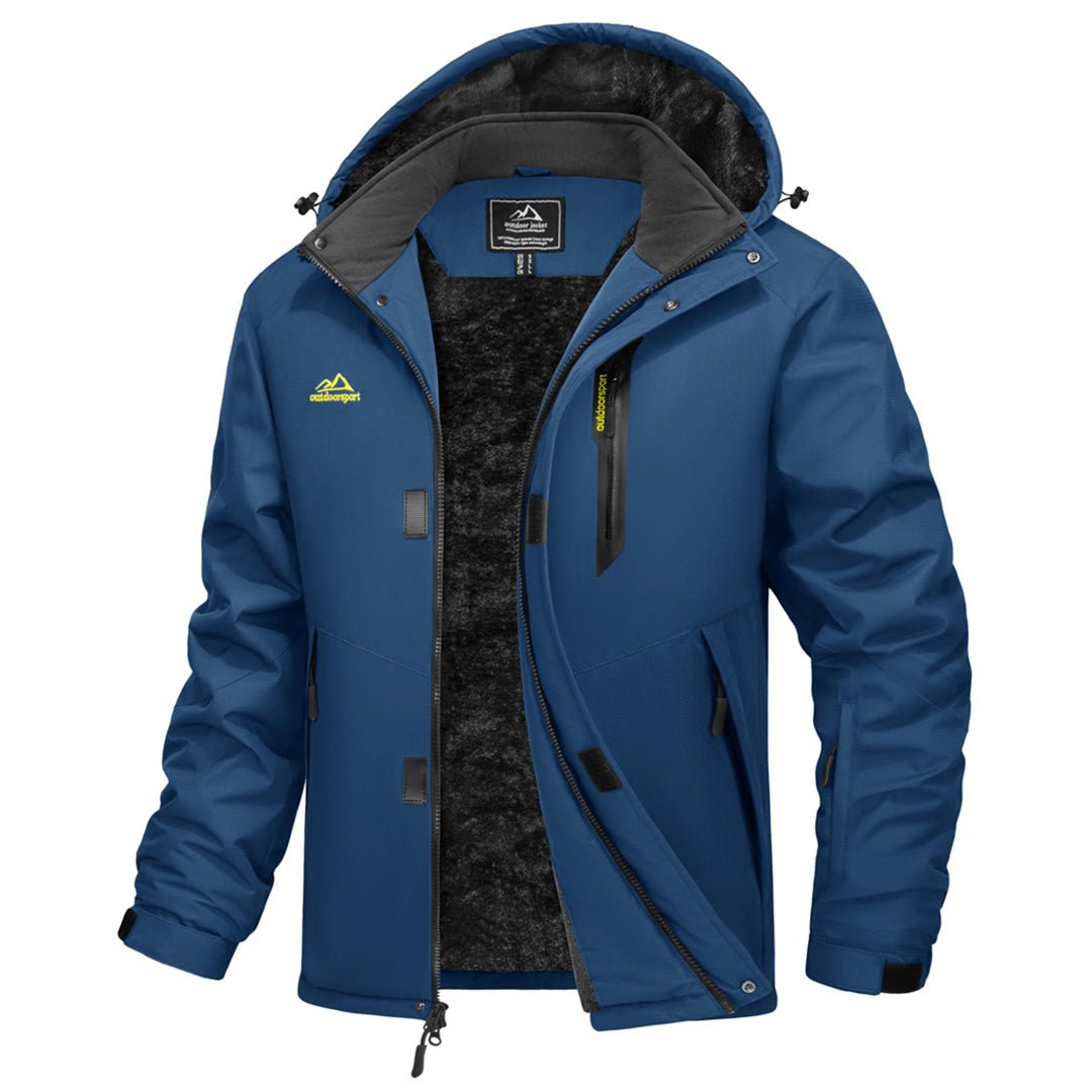 Men's Heavyweight Fleece Lined Waterproof Winter Parka Jacket