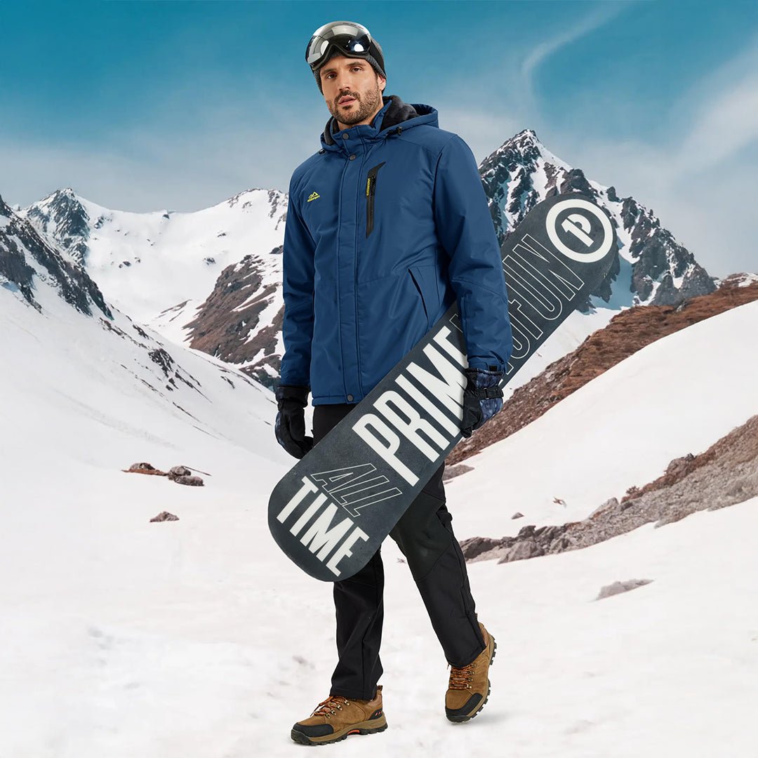 Men's Heavyweight Fleece Lined Waterproof Winter Parka Jacket
