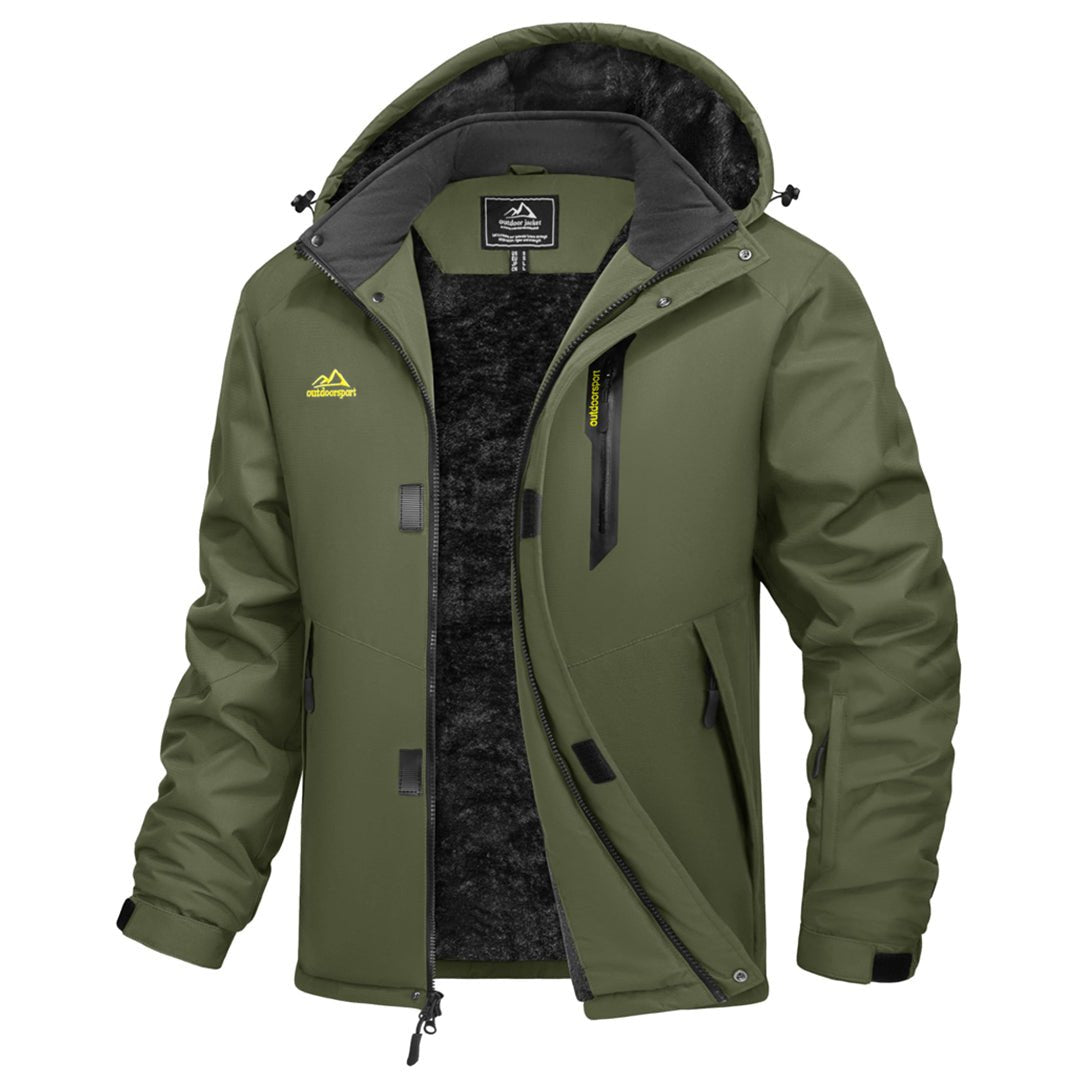 Men's Heavyweight Fleece Lined Waterproof Winter Parka Jacket
