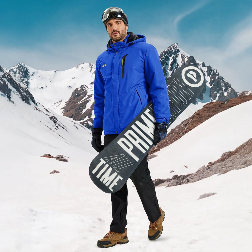 Men's Heavyweight Fleece Lined Waterproof Winter Parka Jacket