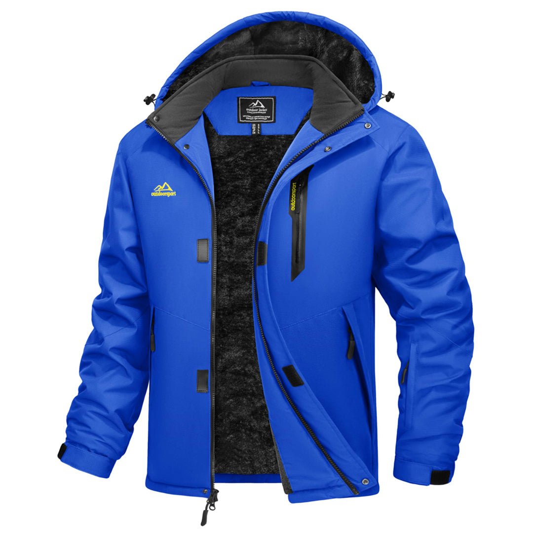 Men's Heavyweight Fleece Lined Waterproof Winter Parka Jacket