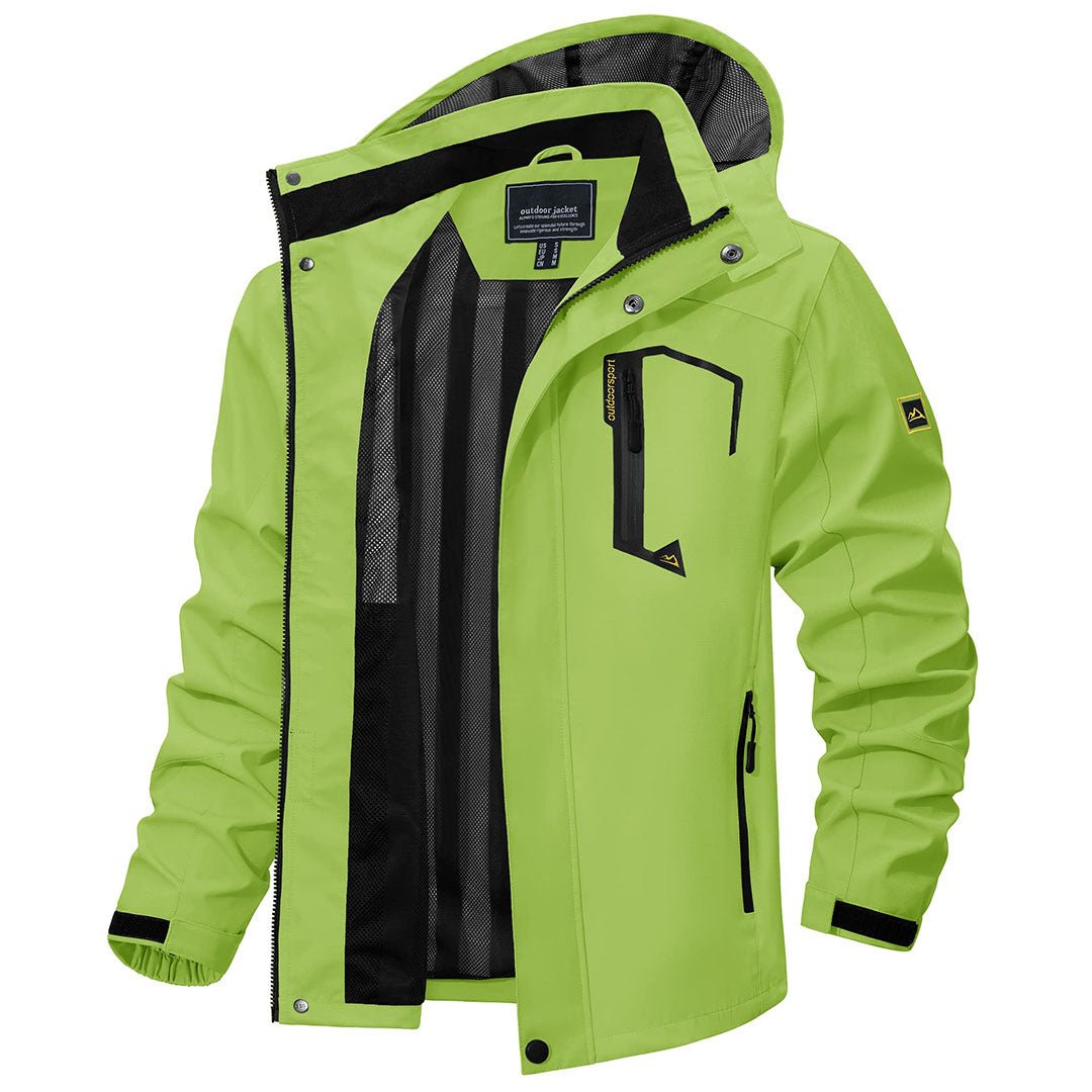 Men's Waterproof Outdoor Hiking Jacket with Zipped Pockets