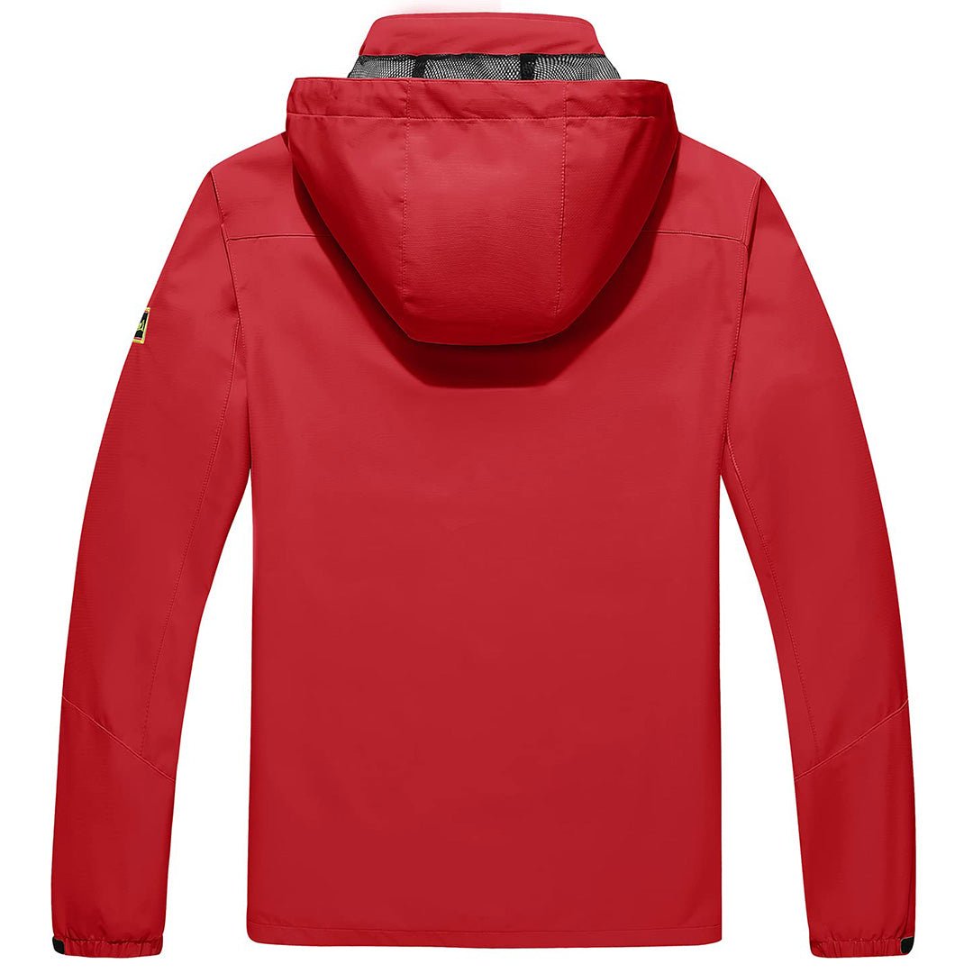 Men's Waterproof Outdoor Hiking Jacket with Zipped Pockets