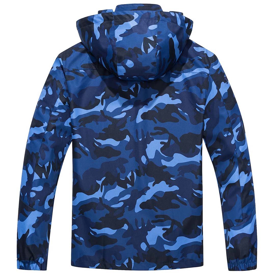 Men's Waterproof Outdoor Hiking Jacket with Zipped Pockets