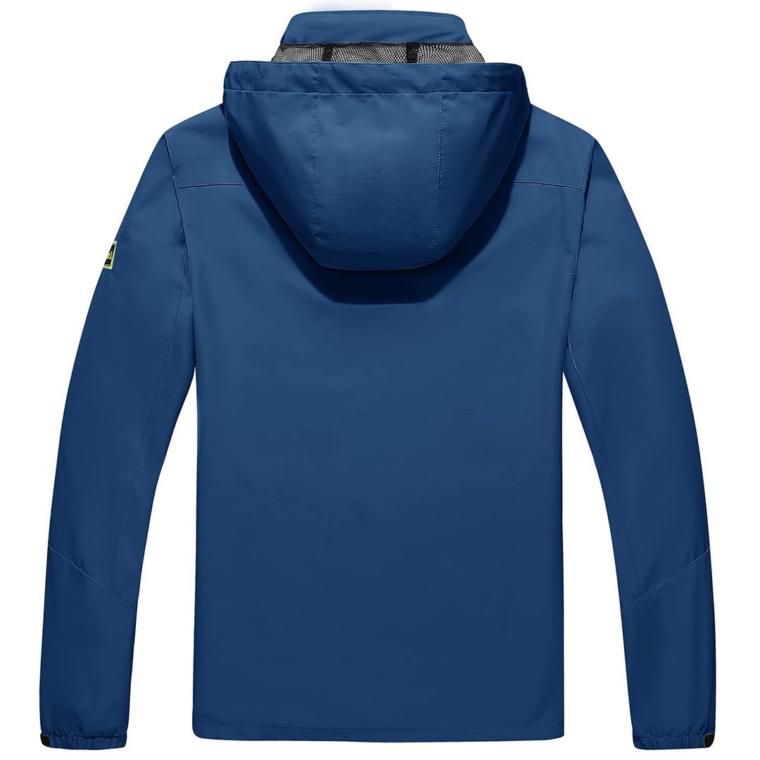 Men's Waterproof Outdoor Hiking Jacket with Zipped Pockets