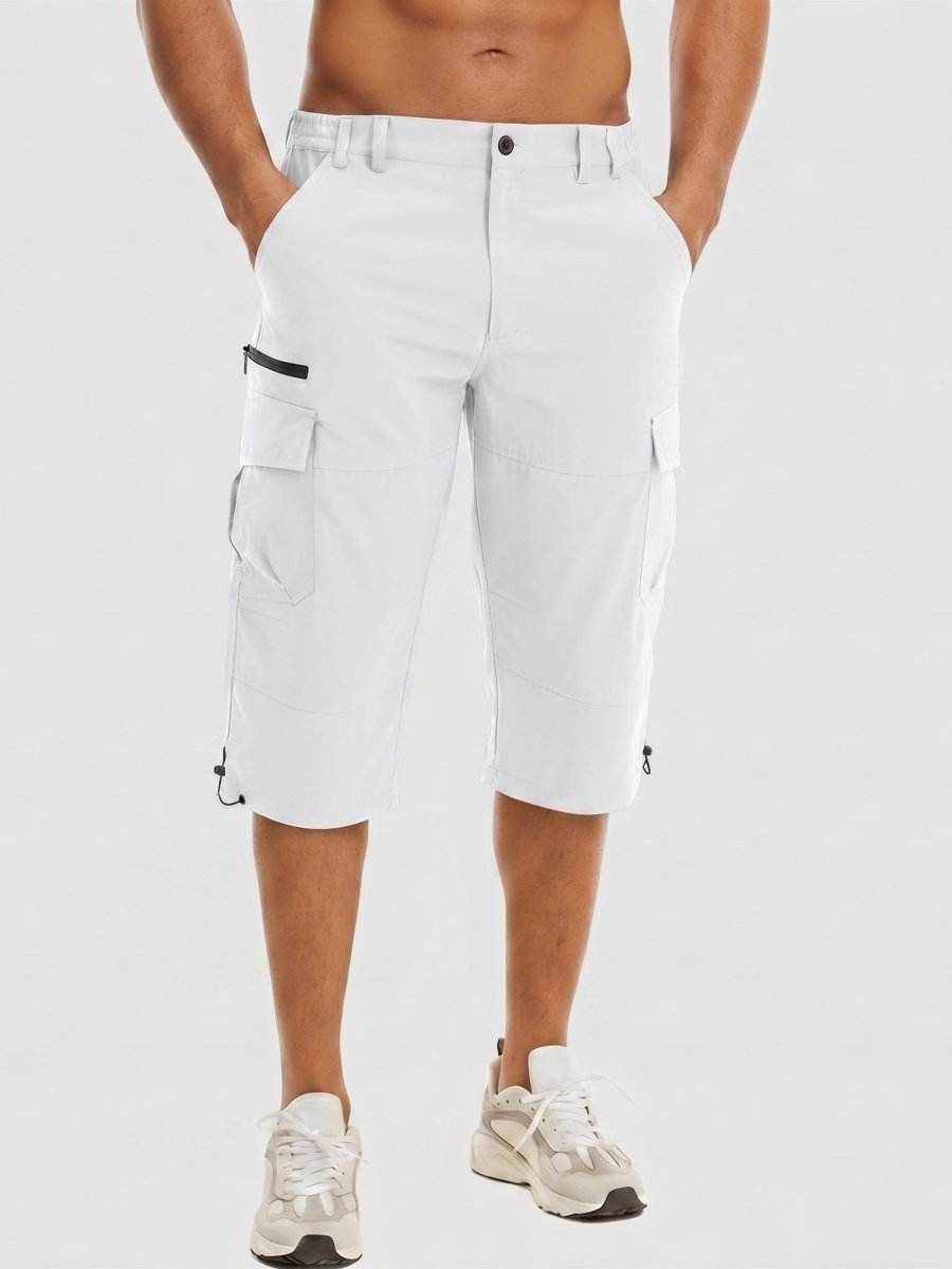 Mens Hiking Shorts 3/4 Quick Dry Cargo Shorts