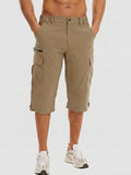 Mens Hiking Shorts 3/4 Quick Dry Cargo Shorts