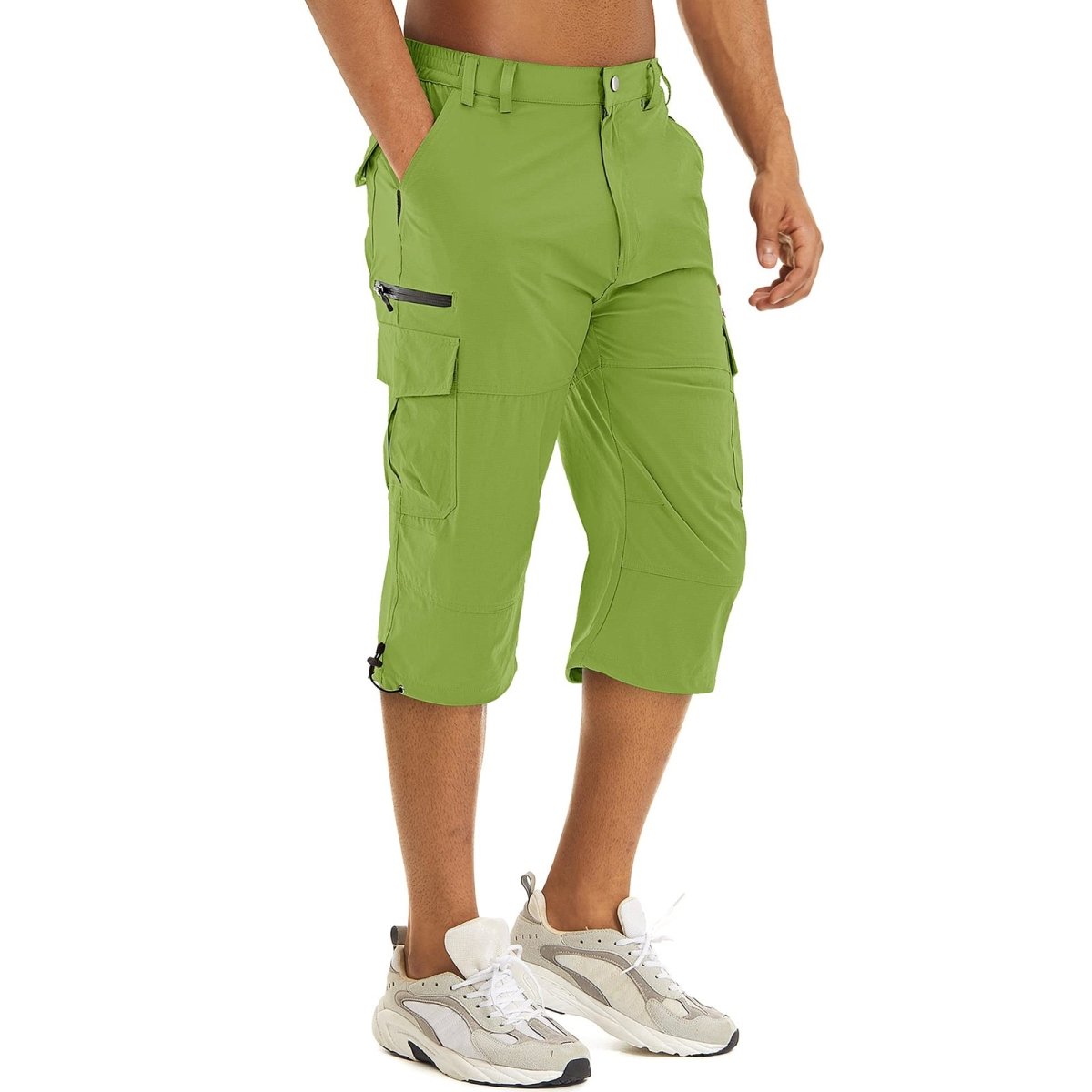 Mens Hiking Shorts 3/4 Quick Dry Cargo Shorts