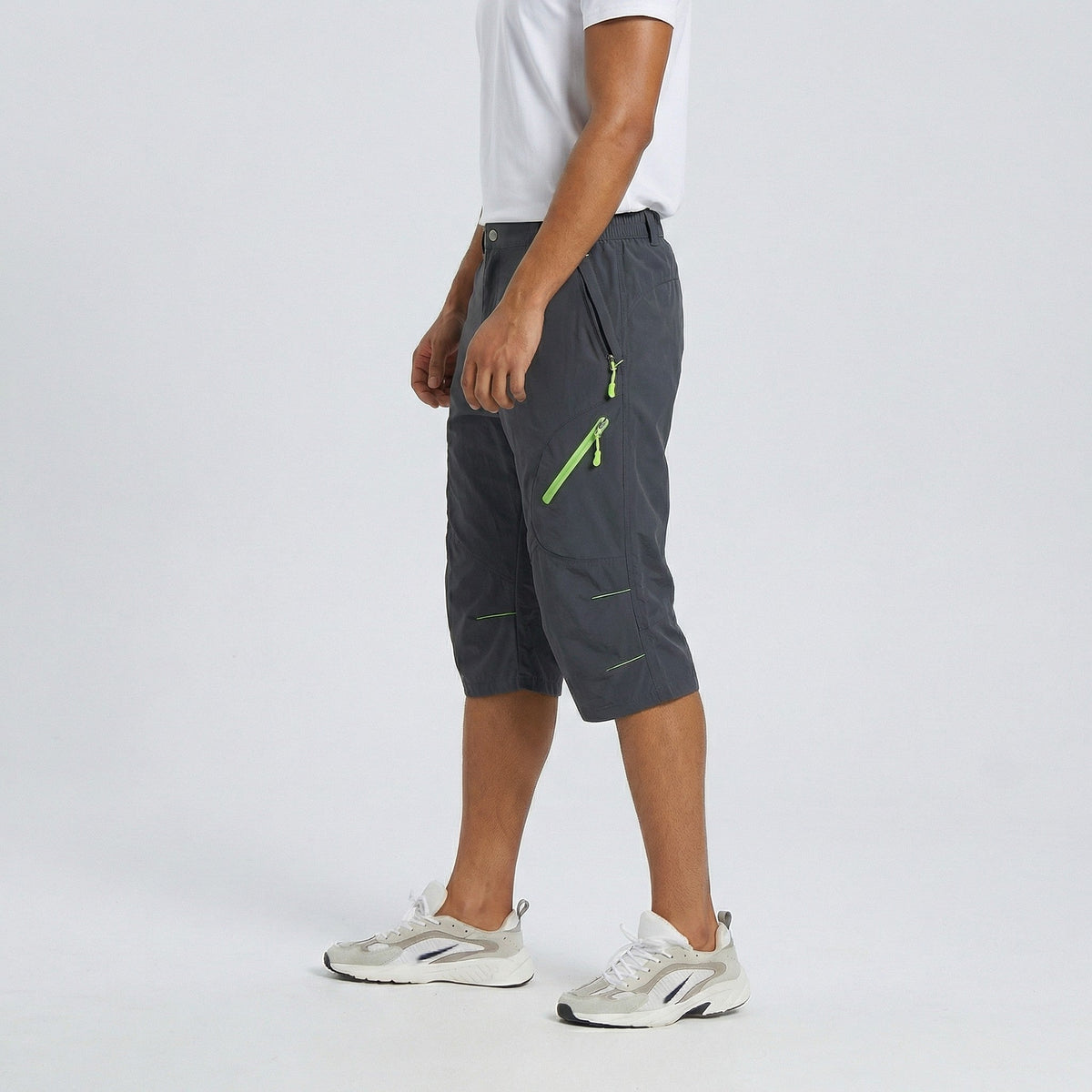 Mens Cargo Quick Dry Workout Hiking Capri Pants
