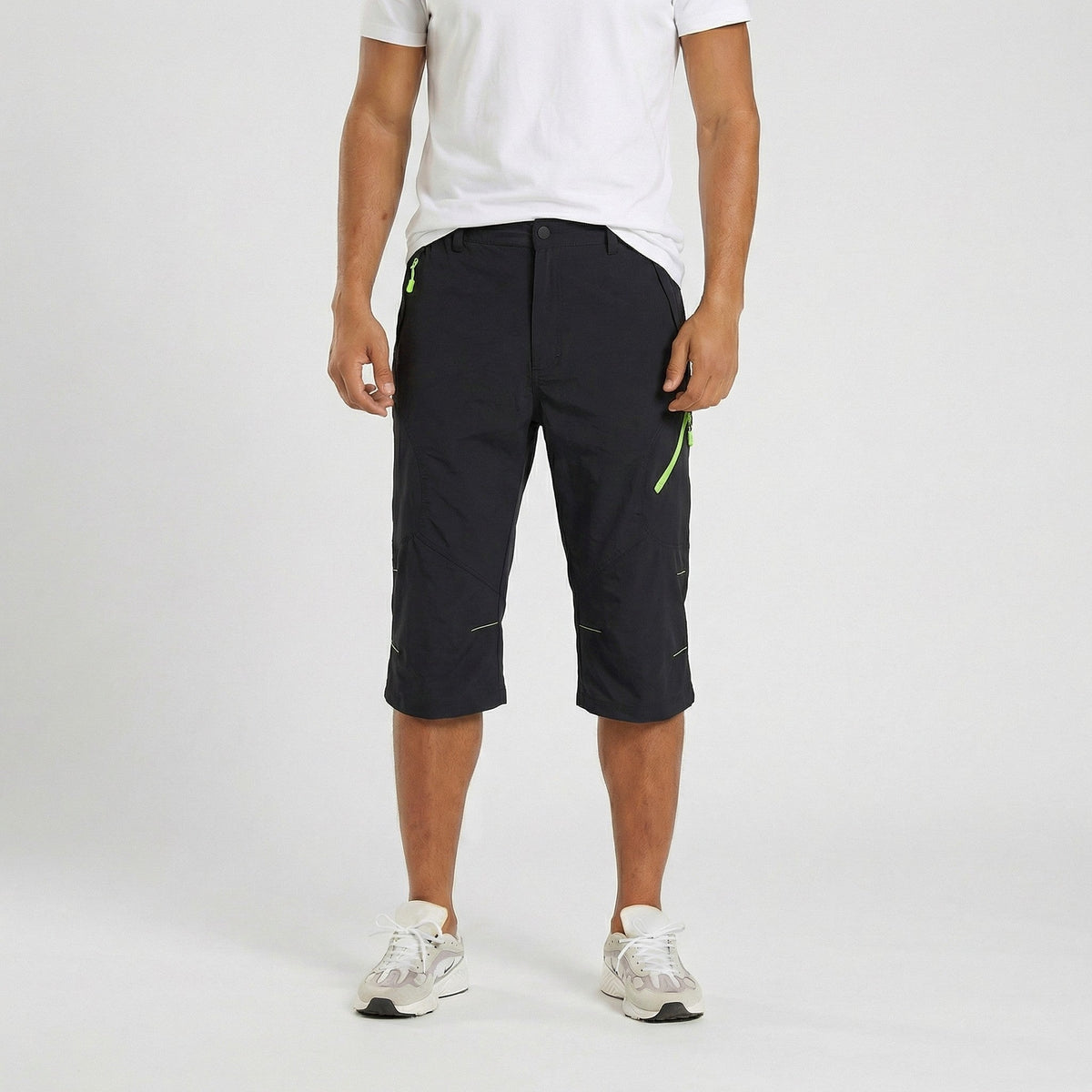 Mens Cargo Quick Dry Workout Hiking Capri Pants