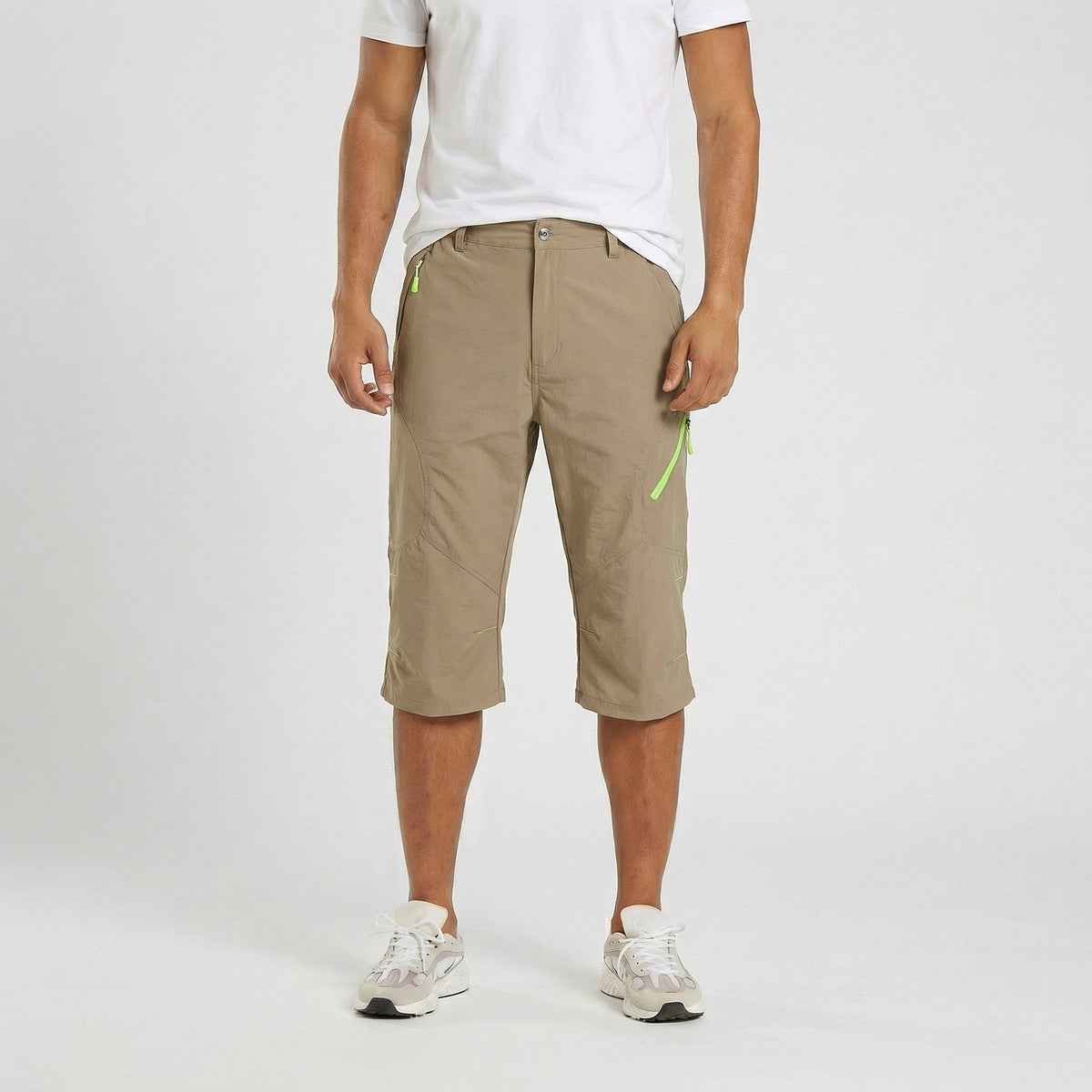 Mens Cargo Quick Dry Workout Hiking Capri Pants