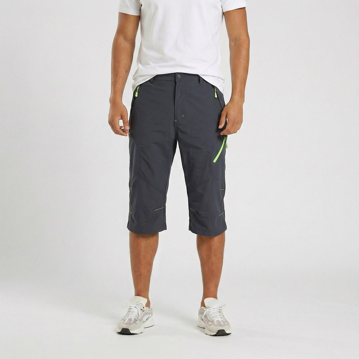 Mens Cargo Quick Dry Workout Hiking Capri Pants