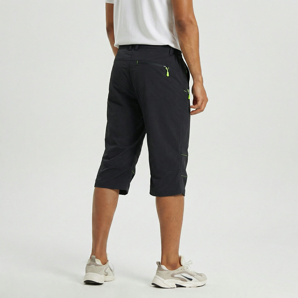 Mens Cargo Quick Dry Workout Hiking Capri Pants