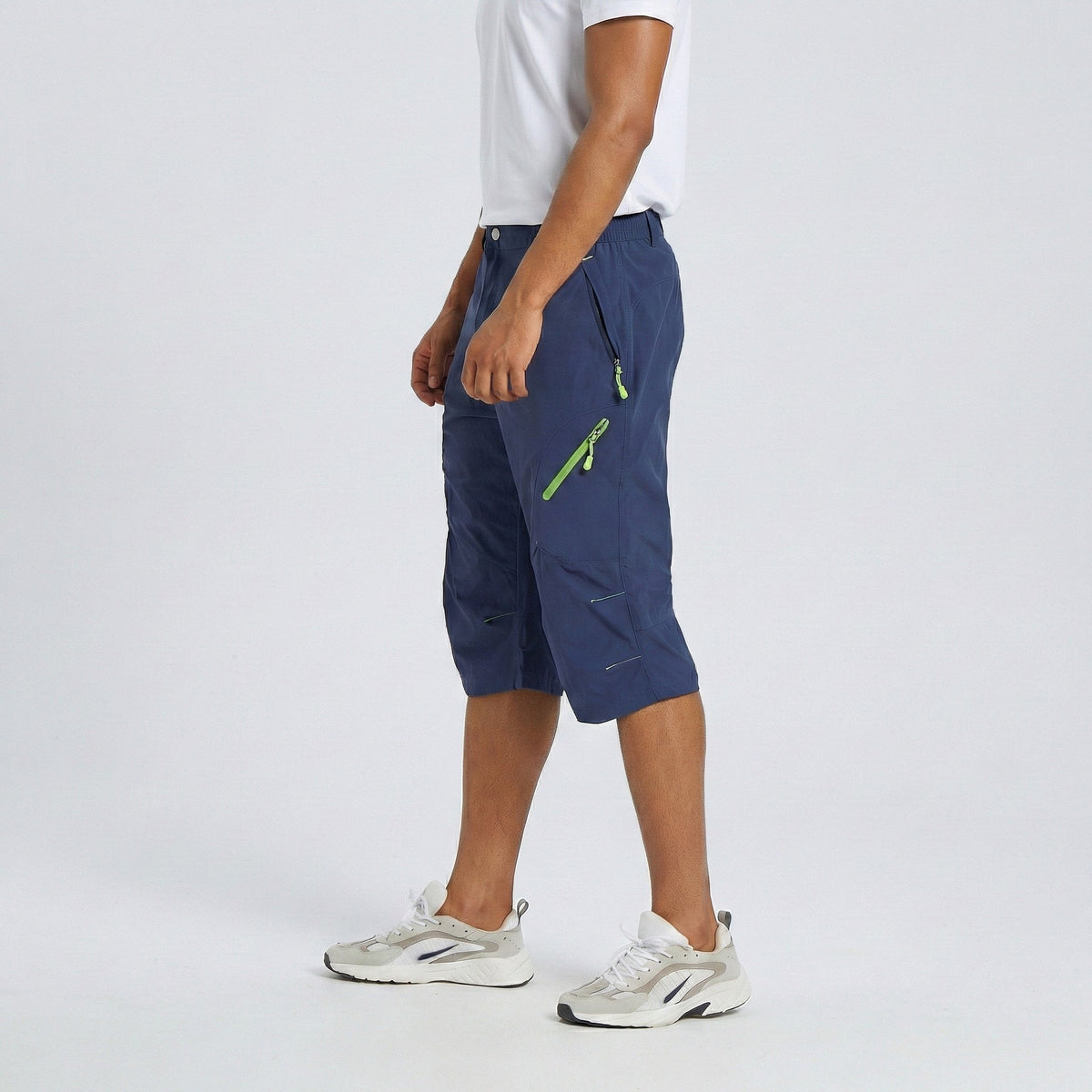 Mens Cargo Quick Dry Workout Hiking Capri Pants