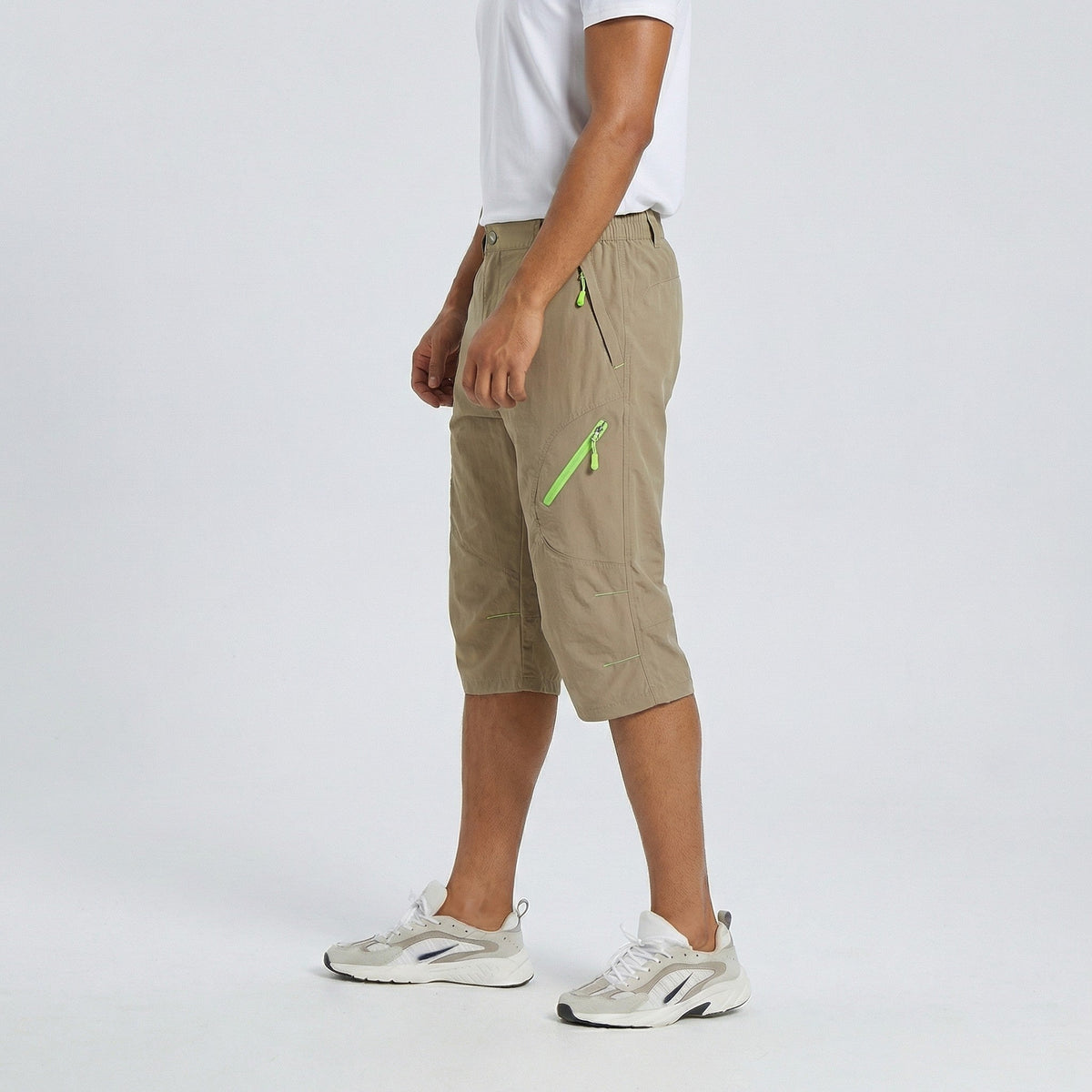 Mens Cargo Quick Dry Workout Hiking Capri Pants