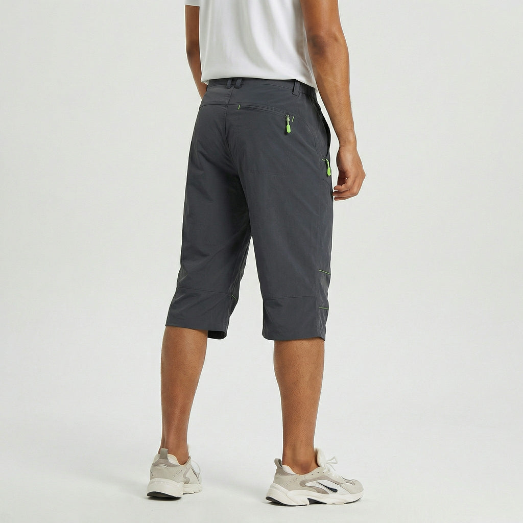 Mens Cargo Quick Dry Workout Hiking Capri Pants