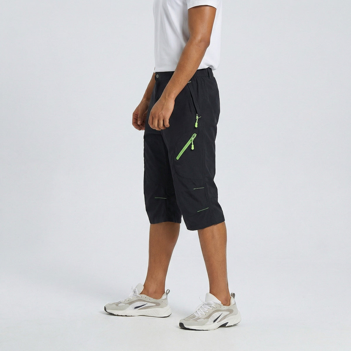 Mens Cargo Quick Dry Workout Hiking Capri Pants