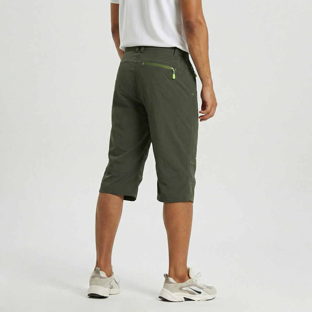 Mens Cargo Quick Dry Workout Hiking Capri Pants