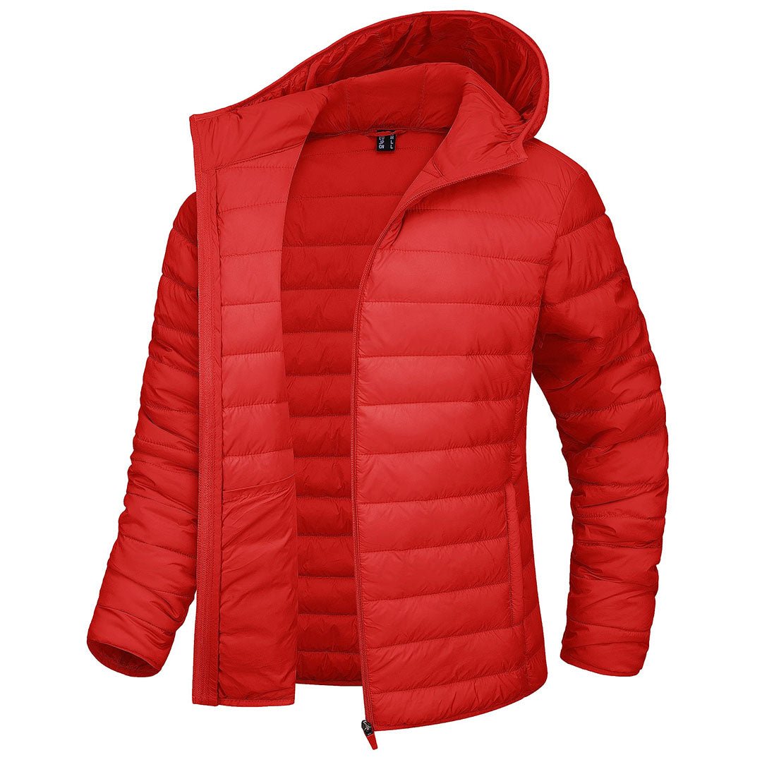 Women's Puffer Jacket Full-zip Water-Resistant Winter Hooded Coat