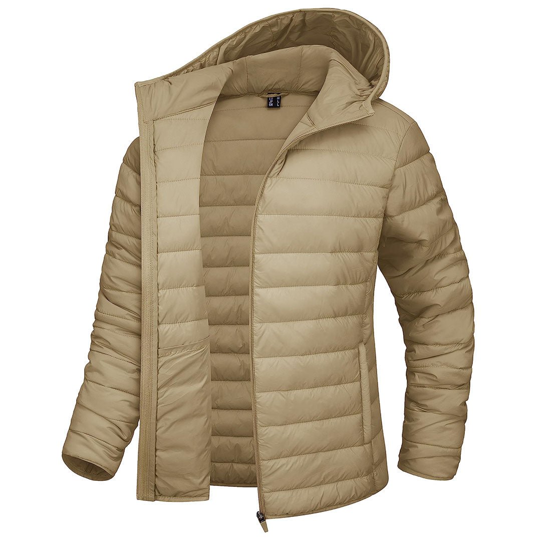 Women's Puffer Jacket Full-zip Water-Resistant Winter Hooded Coat