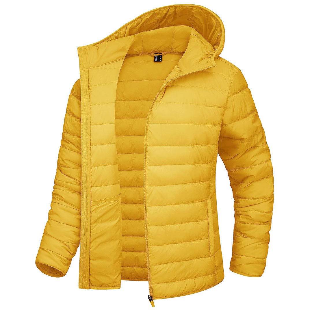 Women's Puffer Jacket Full-zip Water-Resistant Winter Hooded Coat