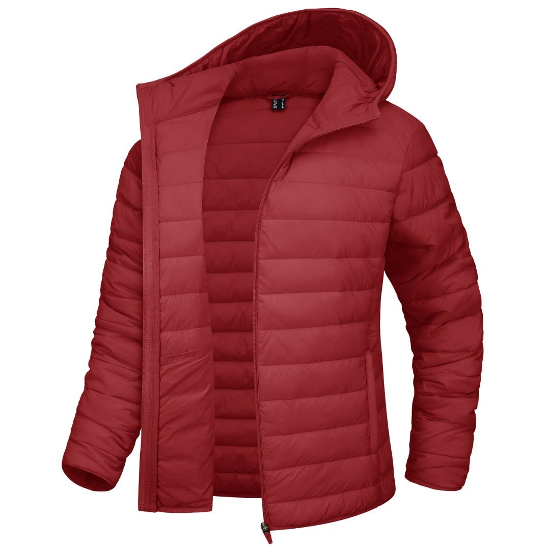 Women's Puffer Jacket Full-zip Water-Resistant Winter Hooded Coat
