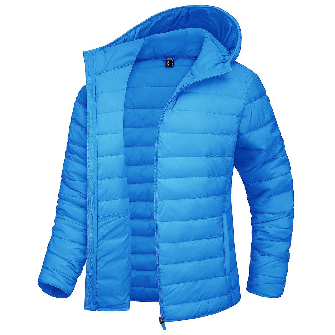 Women's Puffer Jacket Full-zip Water-Resistant Winter Hooded Coat