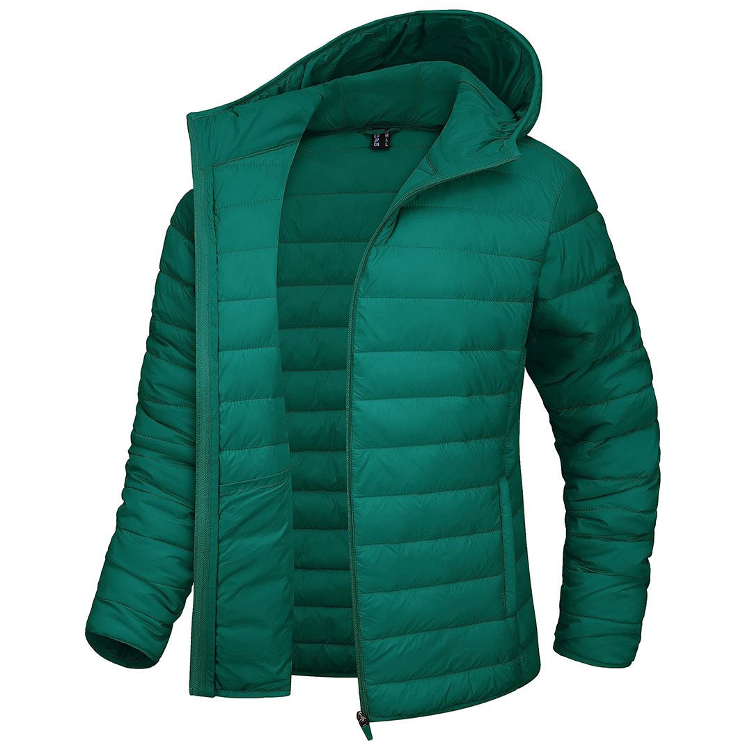 Women's Puffer Jacket Full-zip Water-Resistant Winter Hooded Coat
