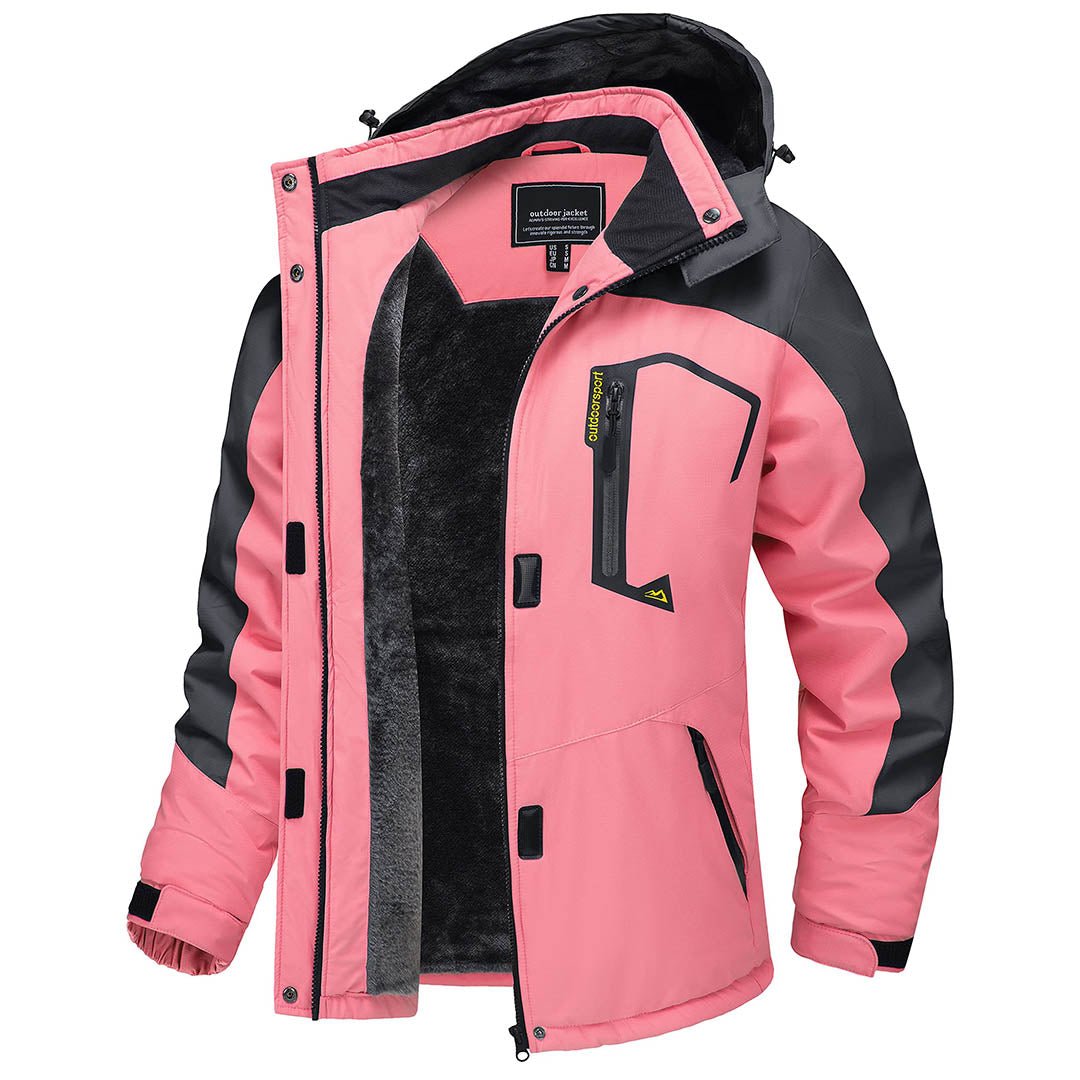 Insulated Fleece Lined Winter Hiking Jacket