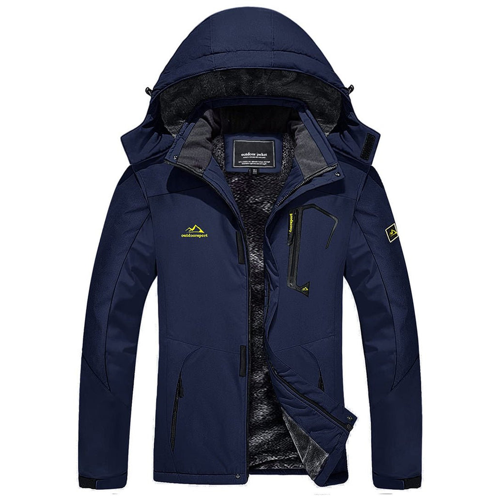 Insulated Fleece Lined Winter Hiking Jacket