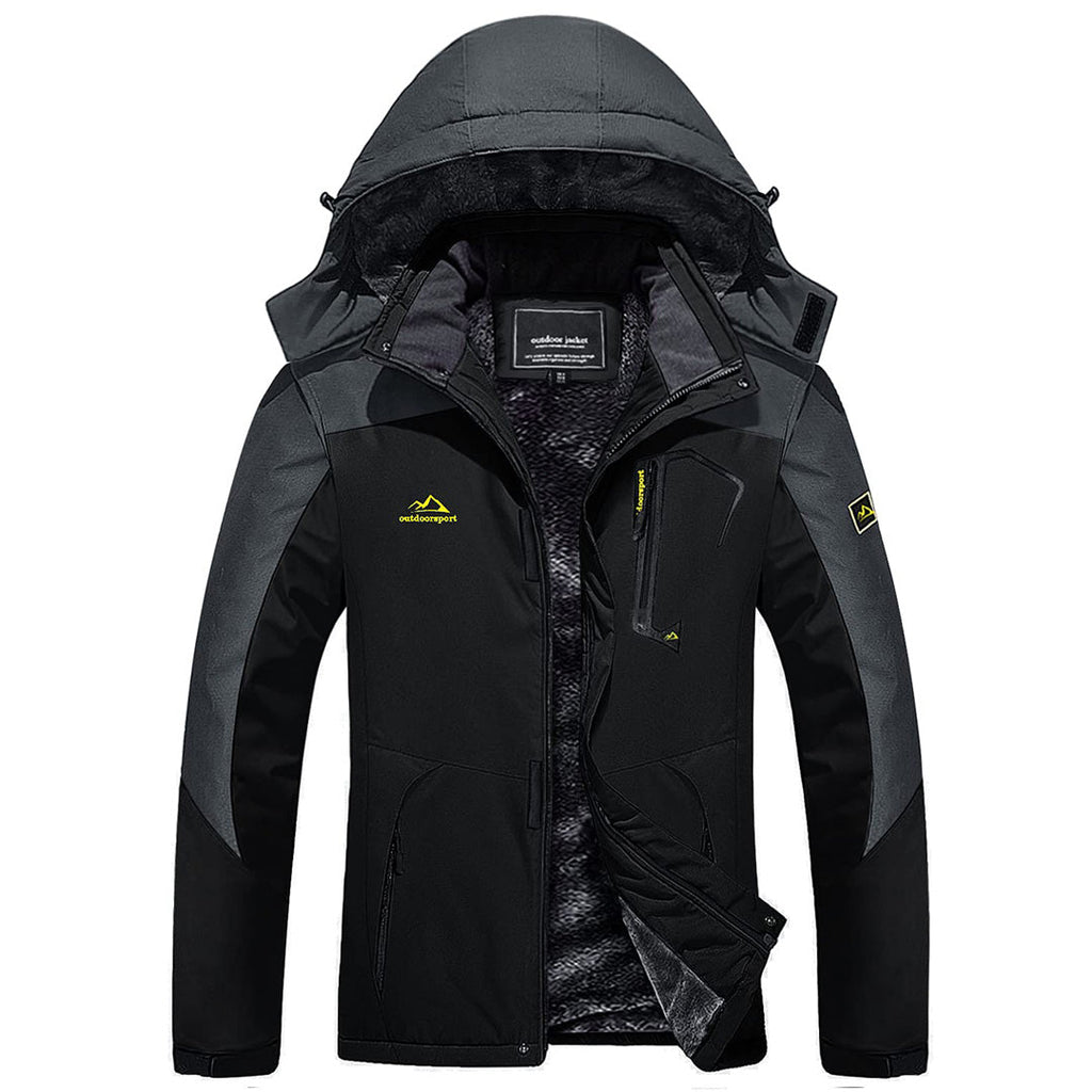 Insulated Fleece Lined Winter Hiking Jacket